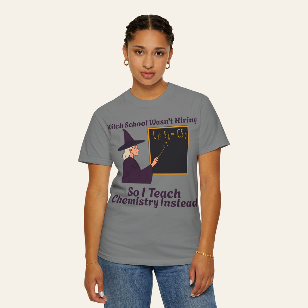 Funny Chemistry Teacher Shirt — Wizard School Wasn't Hiring | New Chapter Tees