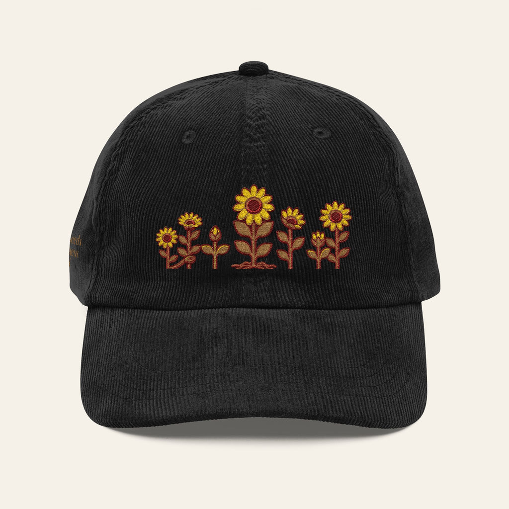 Teacher Hat — Planting Seeds Of Greatness Daily Embroidered Corduroy Cap | New Chapter Tees