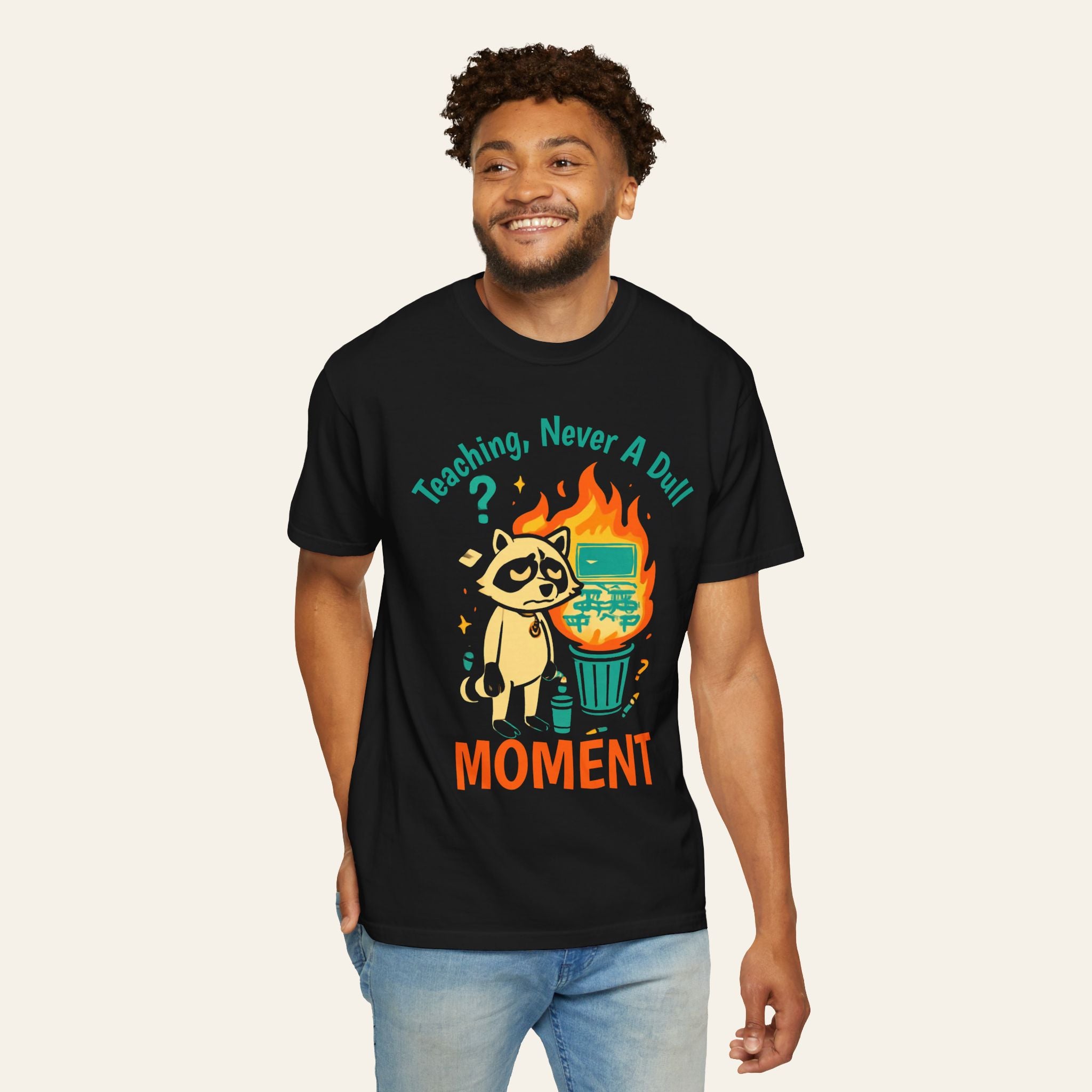 Teaching, Never A Dull Moment — Premium Garment-Dyed Teacher T-Shirt | New Chapter Tees