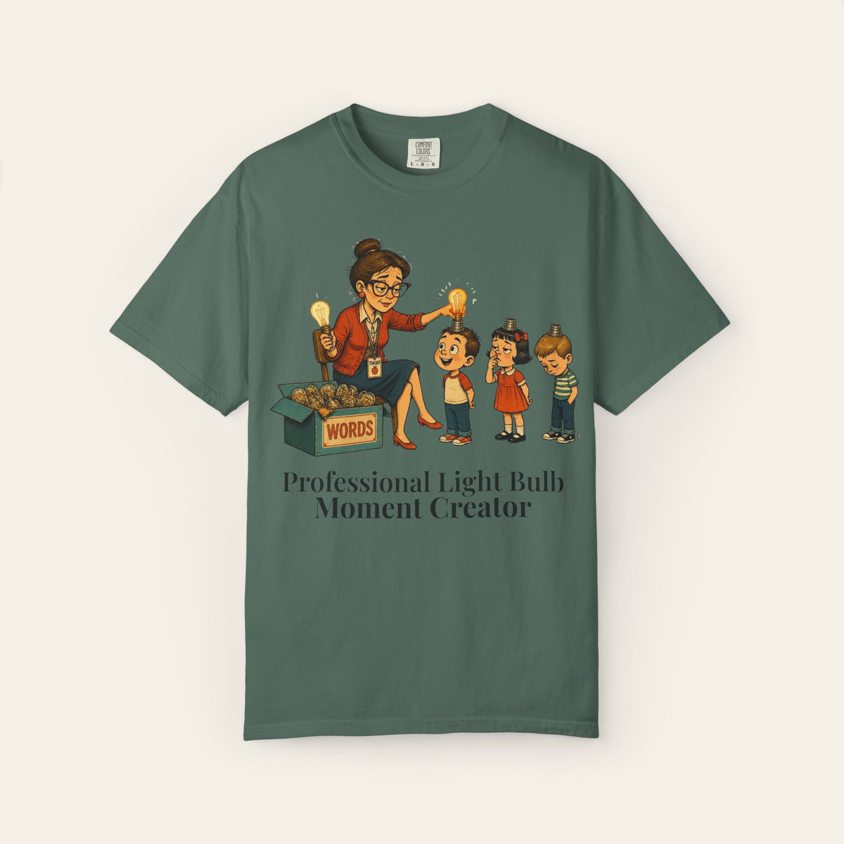 Professional Light Bulb Moment Creator — Premium Garment-Dyed Teacher T-Shirt | New Chapter Tees