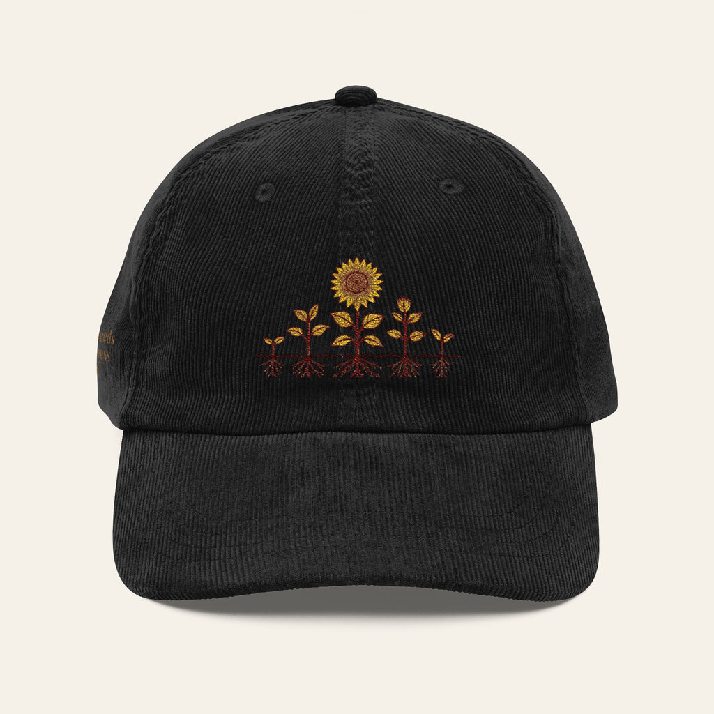 Teacher Hat — Planting Seeds Of Greatness Daily Embroidered Corduroy Cap | New Chapter Tees