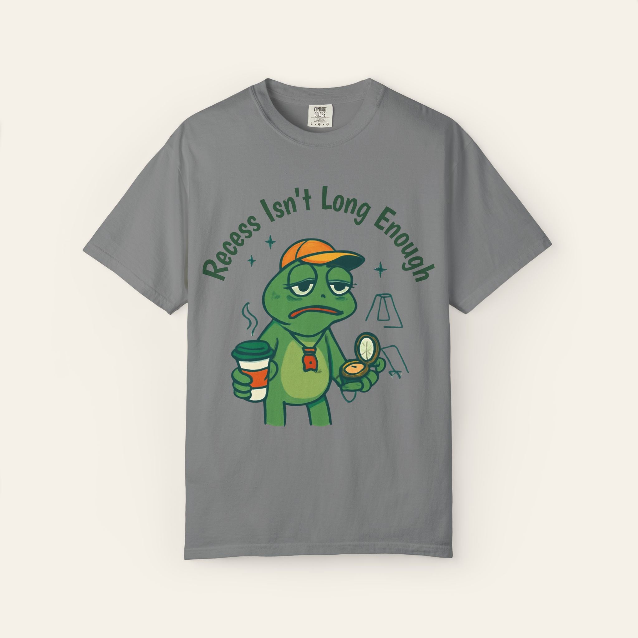 Recess Isn't Long Enough — Premium Garment-Dyed Teacher T-Shirt | New Chapter Tees
