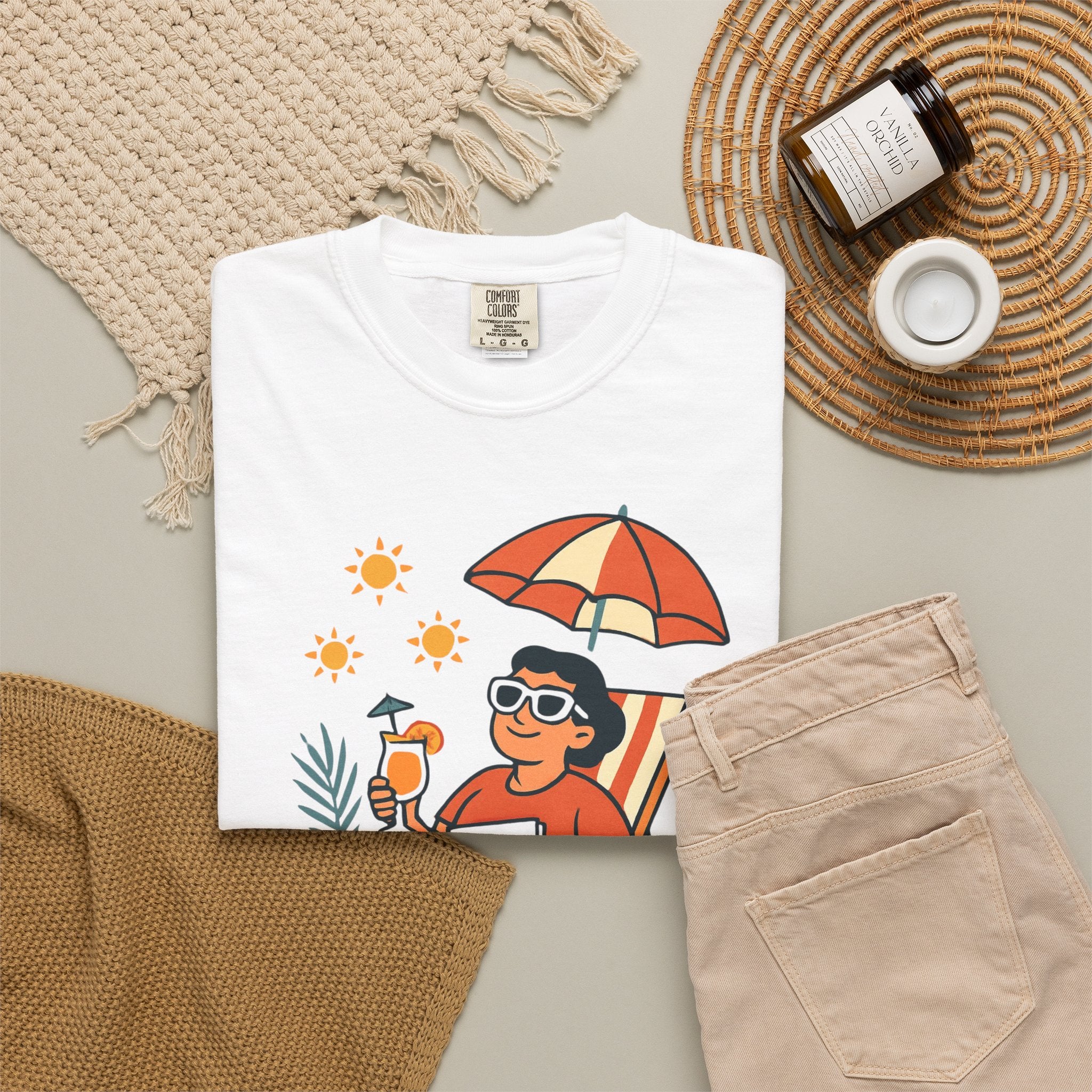 Mentally On Summer Break Since October — Premium Garment-Dyed Teacher T-Shirt | New Chapter Tees