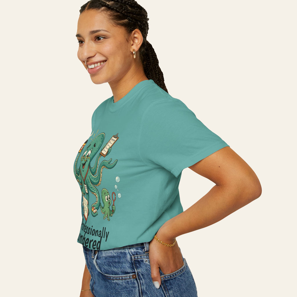 Professionally Outnumbered Daily — Premium Garment-Dyed Teacher T-Shirt | New Chapter Tees