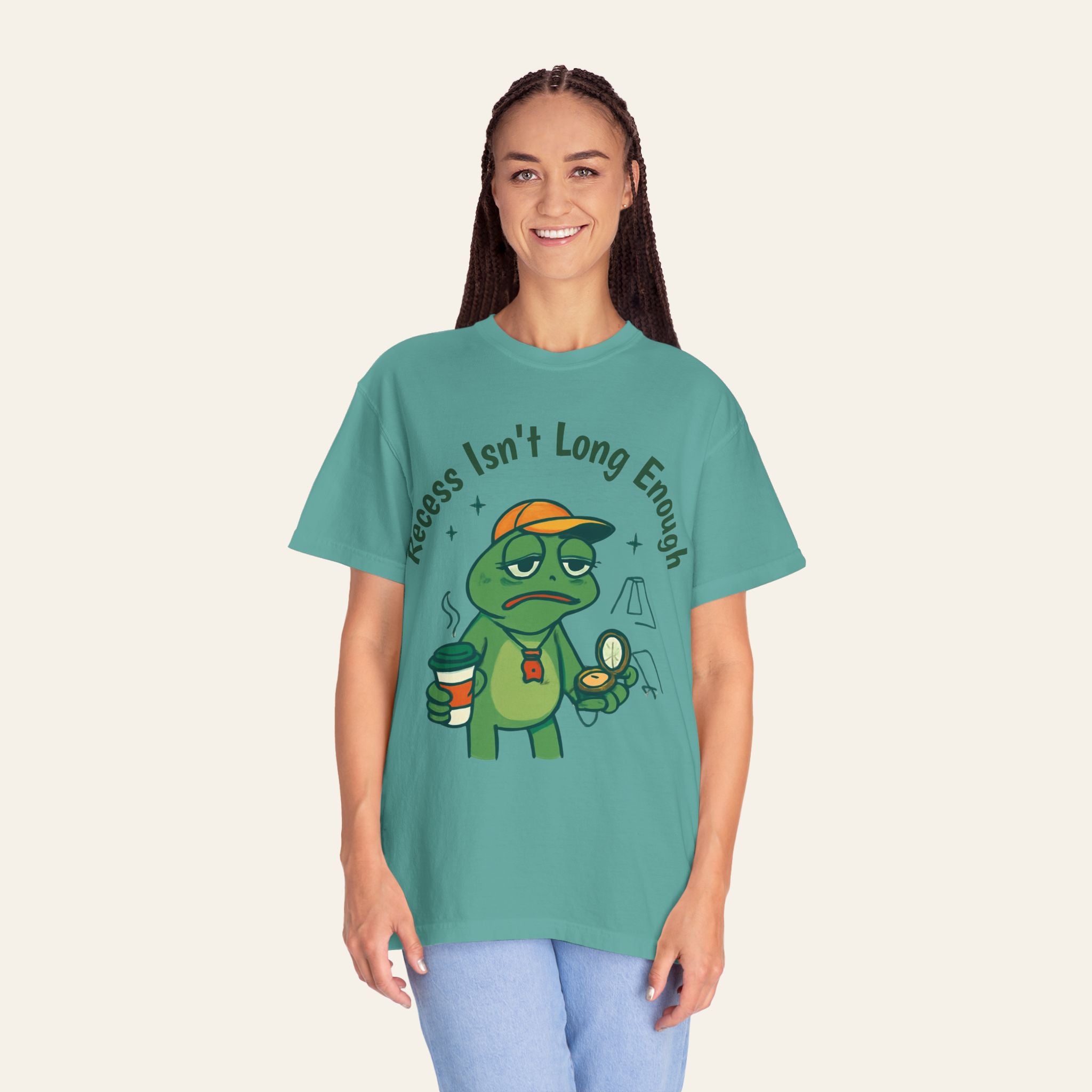 Recess Isn't Long Enough — Premium Garment-Dyed Teacher T-Shirt | New Chapter Tees