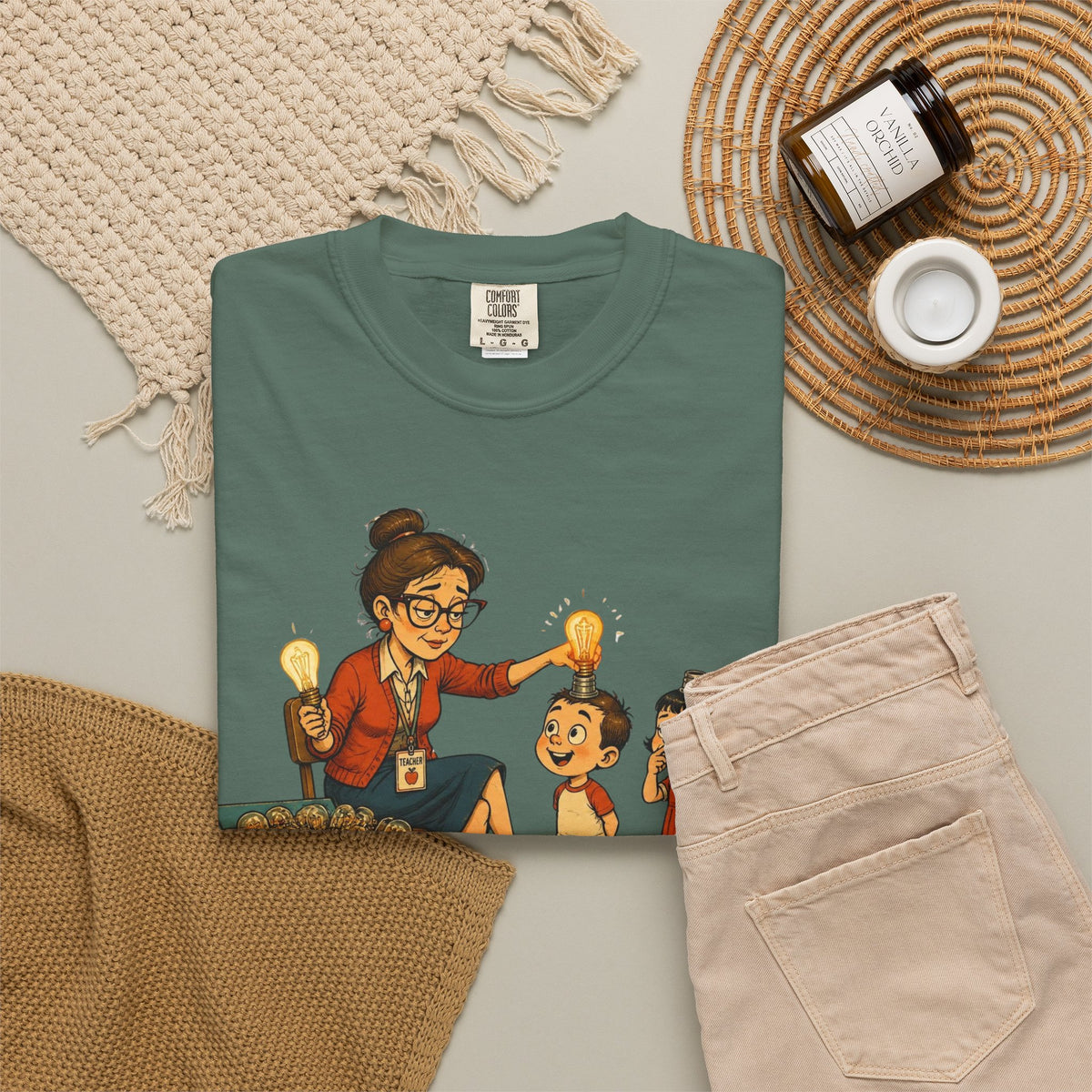 Professional Light Bulb Moment Creator — Premium Garment-Dyed Teacher T-Shirt | New Chapter Tees