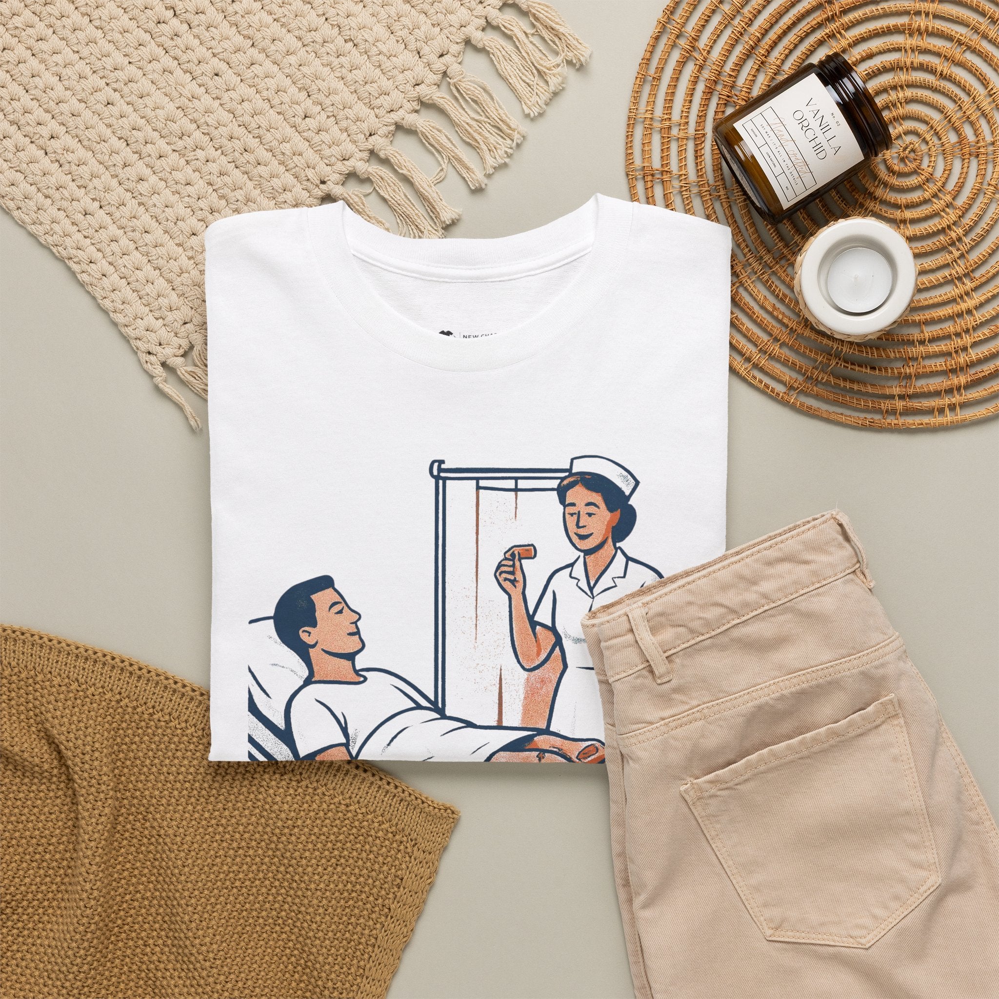 Nursing Tee - "Making It Look Less Serious" Retro Nurse Humor Shirt