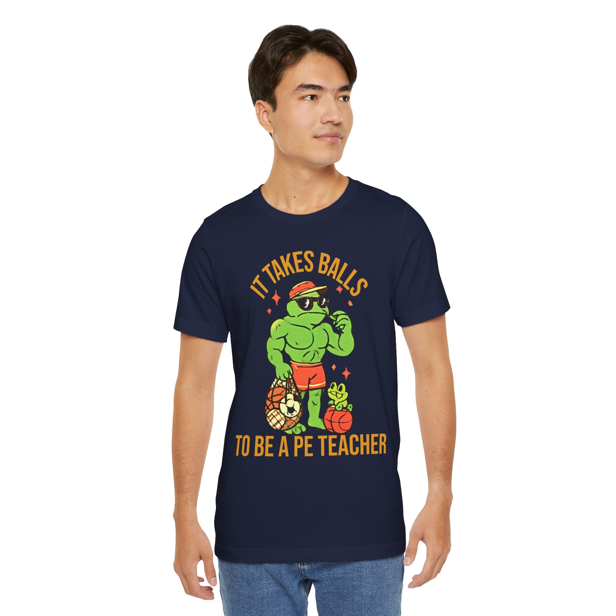 It Takes Balls To Be A PE Teacher — Funny PE Teacher T-Shirt | New Chapter Tees