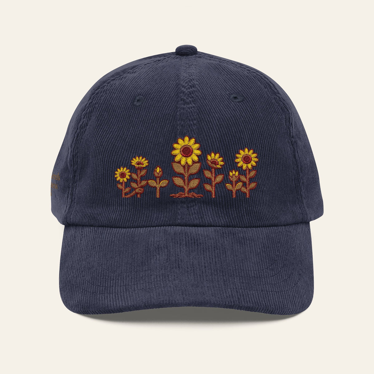 Teacher Hat — Planting Seeds Of Greatness Daily Embroidered Corduroy Cap | New Chapter Tees