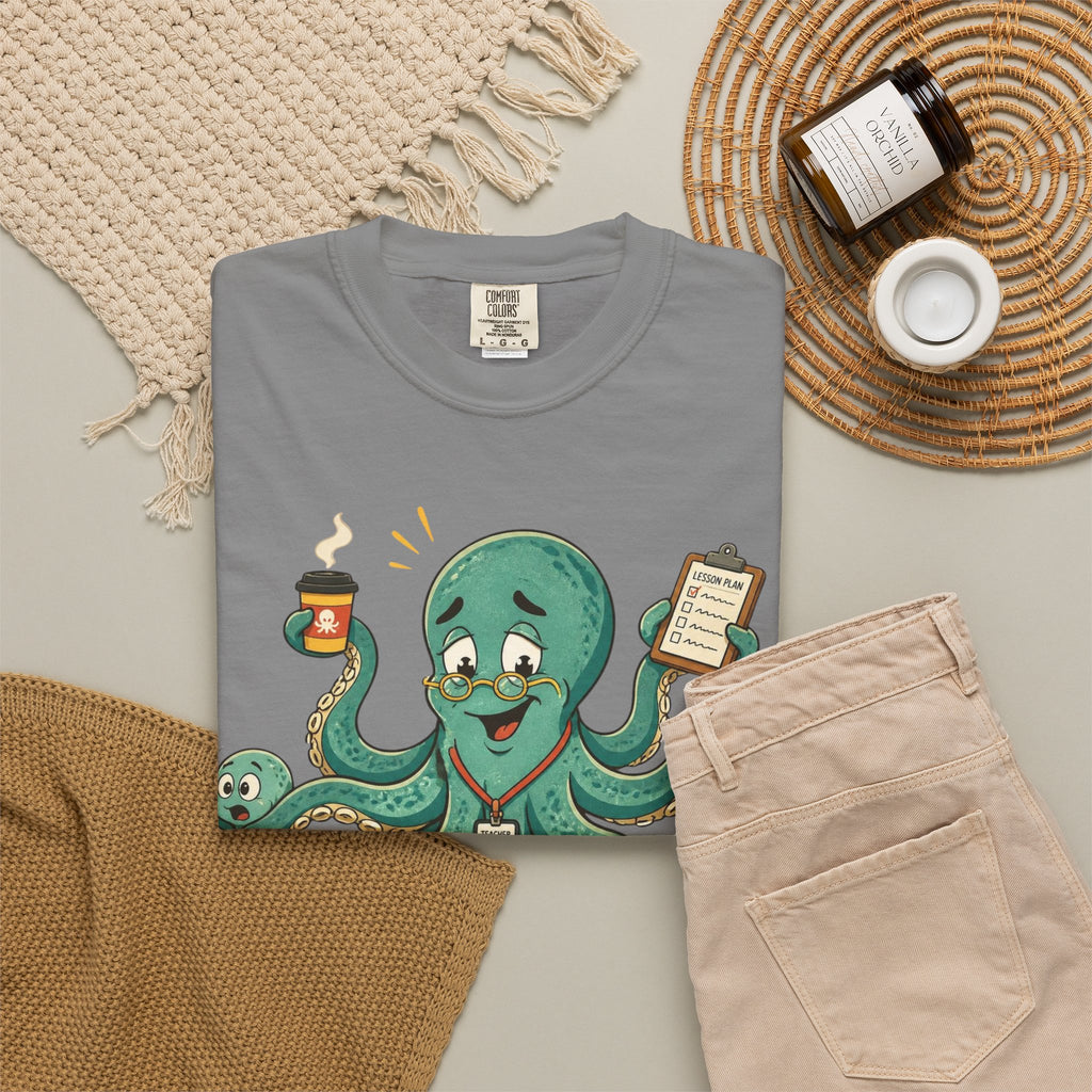 Professionally Outnumbered Daily — Premium Garment-Dyed Teacher T-Shirt | New Chapter Tees