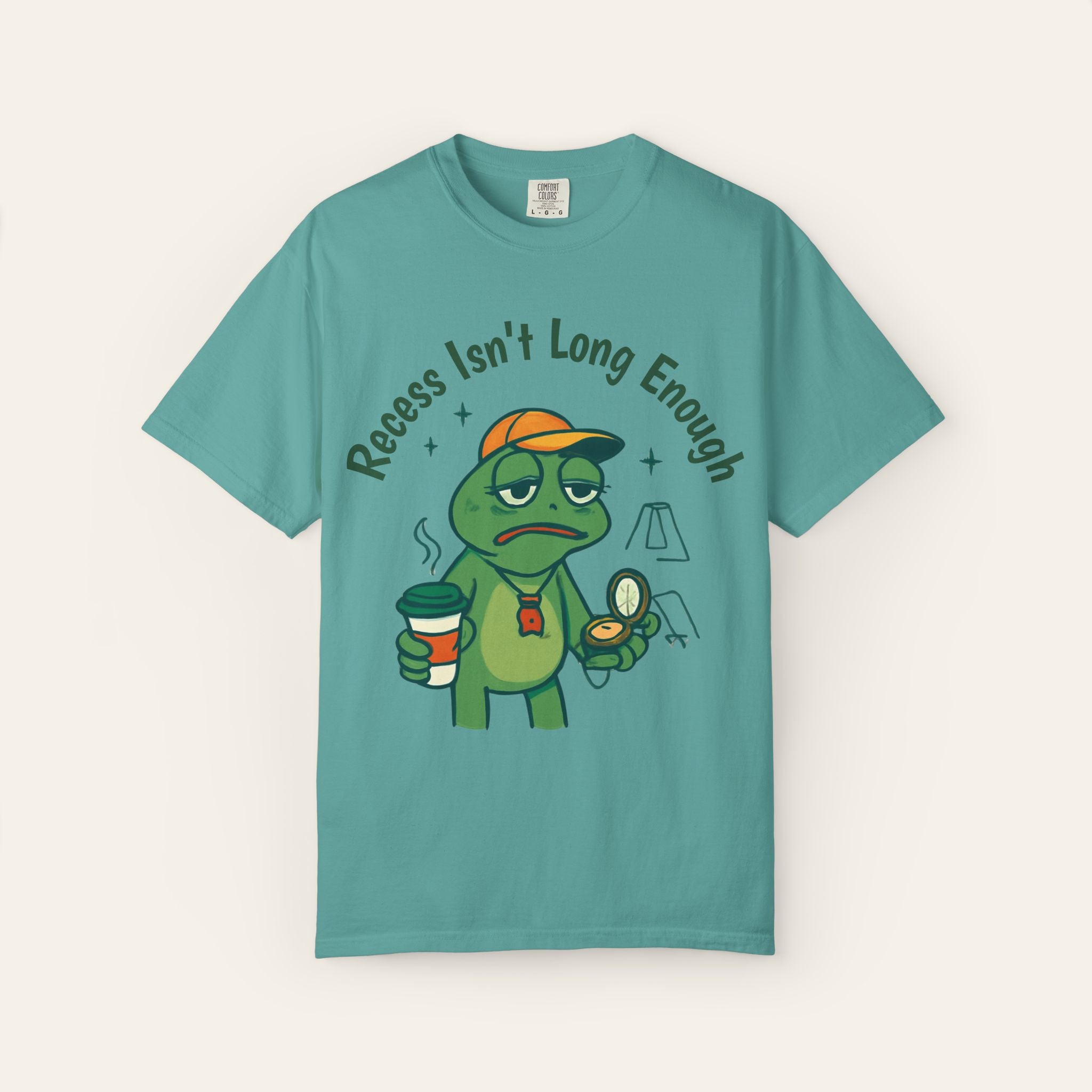 Recess Isn't Long Enough — Premium Garment-Dyed Teacher T-Shirt | New Chapter Tees