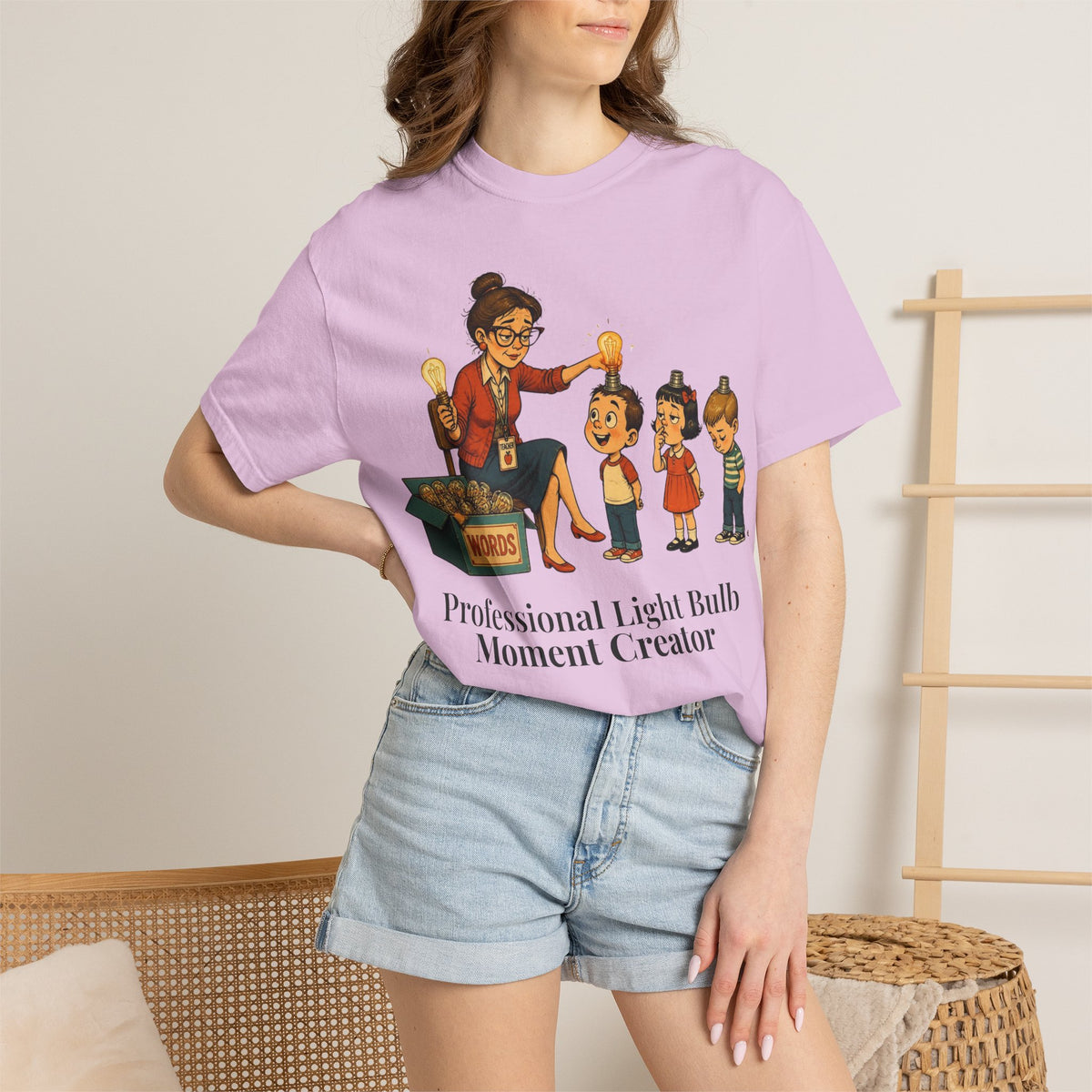 Professional Light Bulb Moment Creator — Premium Garment-Dyed Teacher T-Shirt | New Chapter Tees