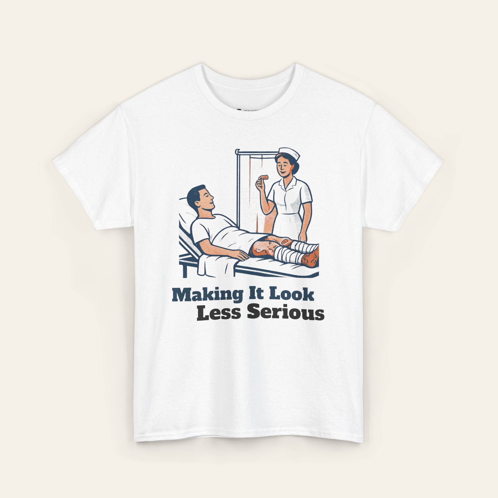 Nursing Tee - "Making It Look Less Serious" Retro Nurse Humor Shirt