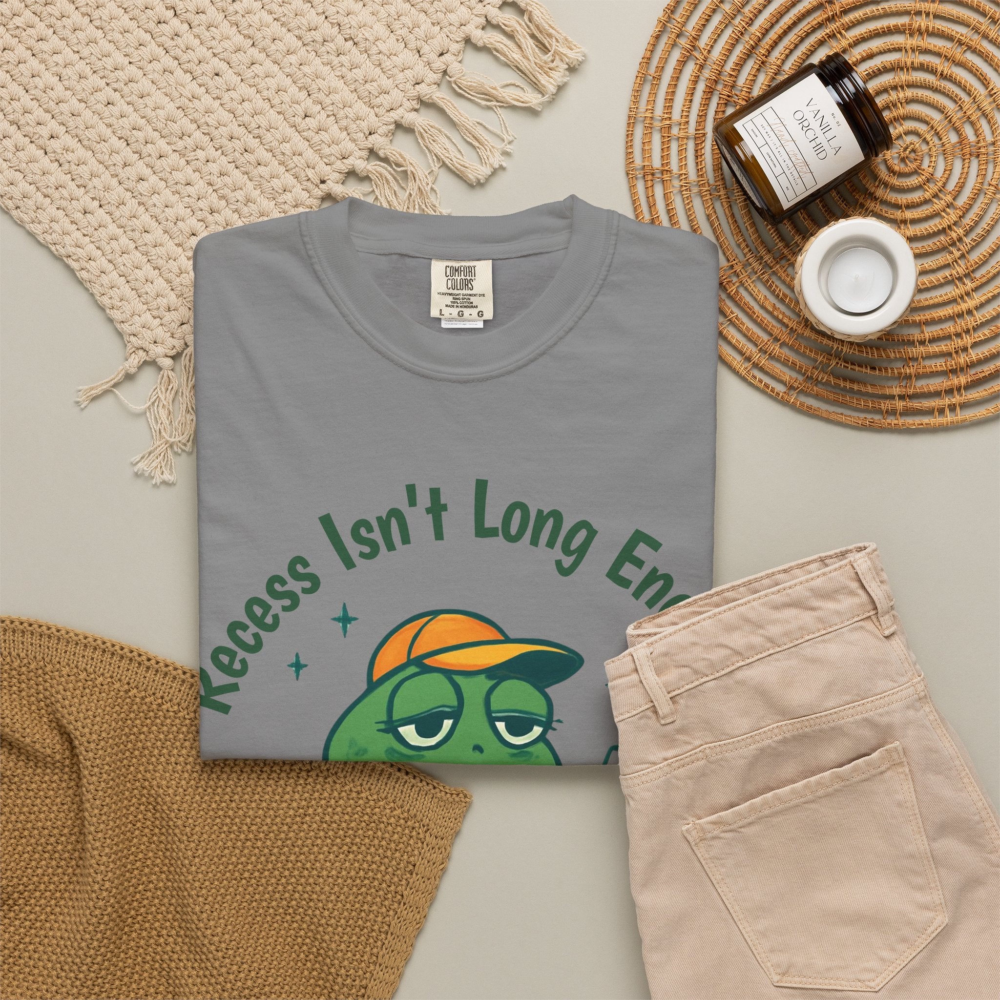 Recess Isn't Long Enough — Premium Garment-Dyed Teacher T-Shirt | New Chapter Tees