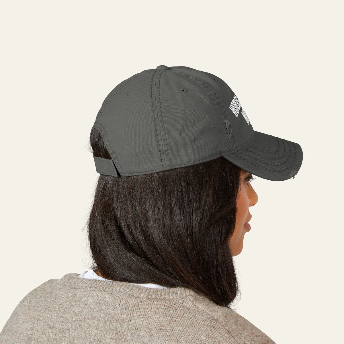 World's Okayest Nurse Embroidered Distressed Hat | New Chapter Tees