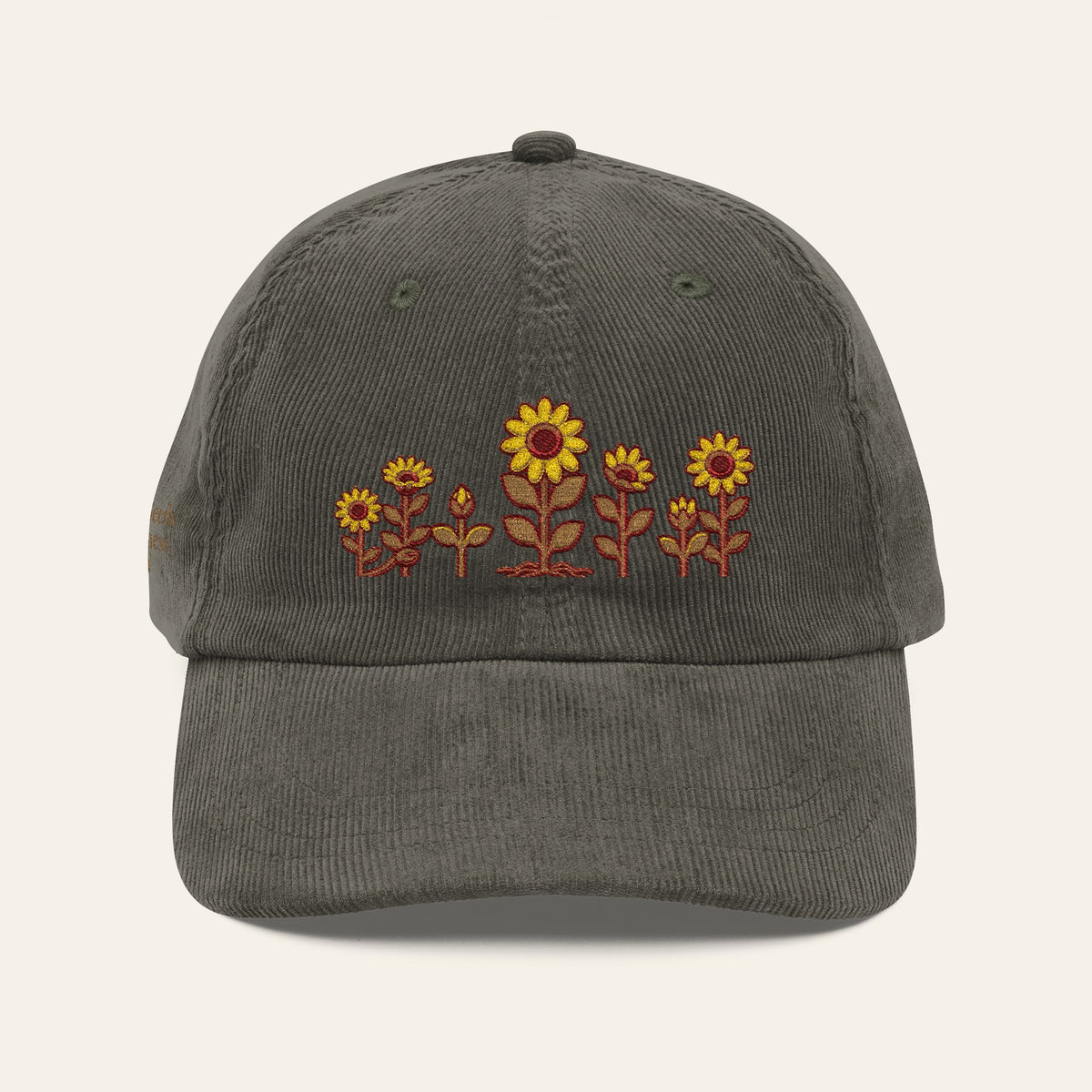 Teacher Hat — Planting Seeds Of Greatness Daily Embroidered Corduroy Cap | New Chapter Tees