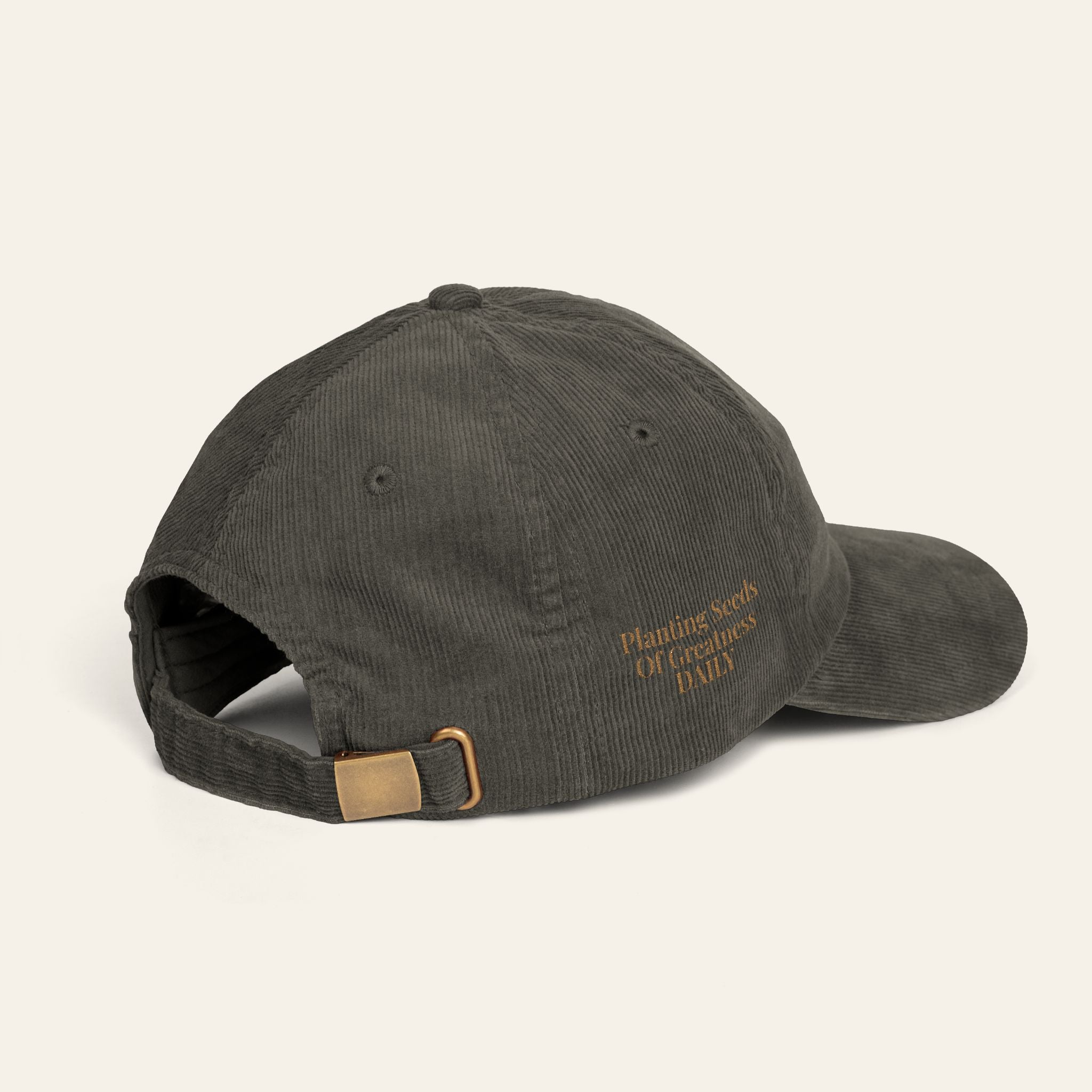 Teacher Hat — Planting Seeds Of Greatness Daily Embroidered Corduroy Cap | New Chapter Tees