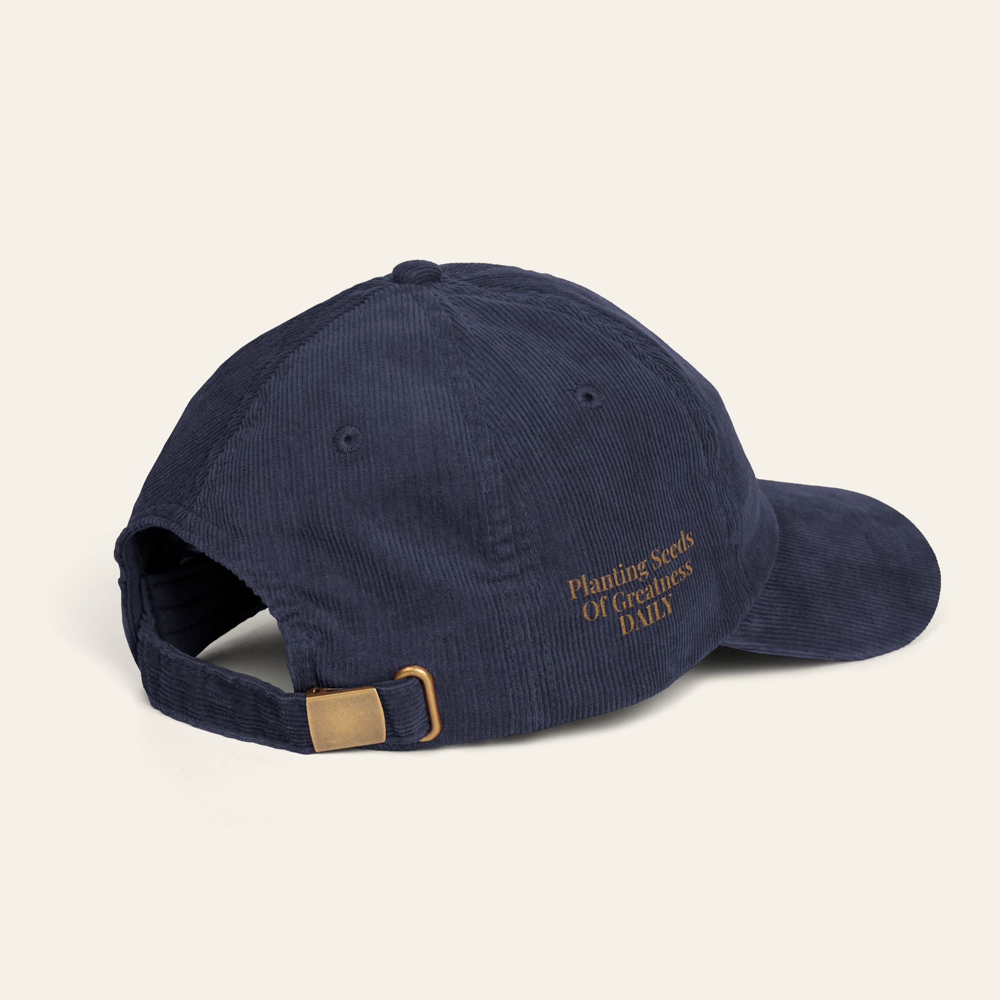 Teacher Hat — Planting Seeds Of Greatness Daily Embroidered Corduroy Cap | New Chapter Tees