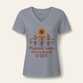 Teacher V-Neck — Planting Seeds Of Greatness Daily | New Chapter Tees